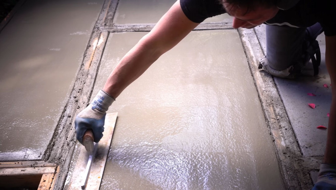 Professional concrete repair and finishing work